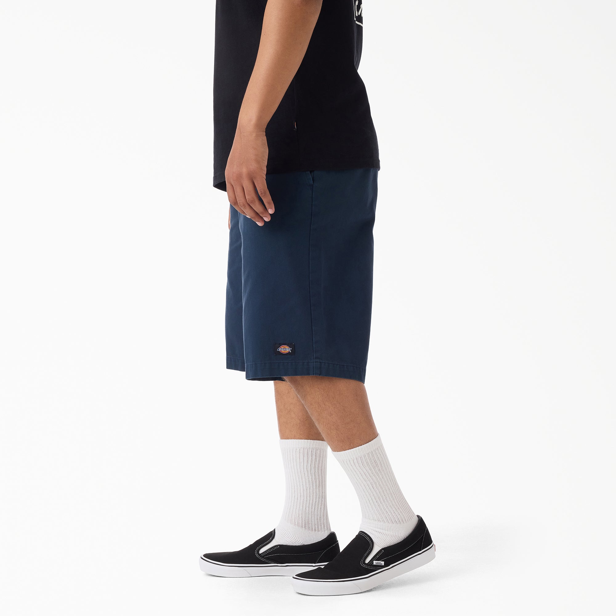 "Worn In Loose Work Shorts, 13"""