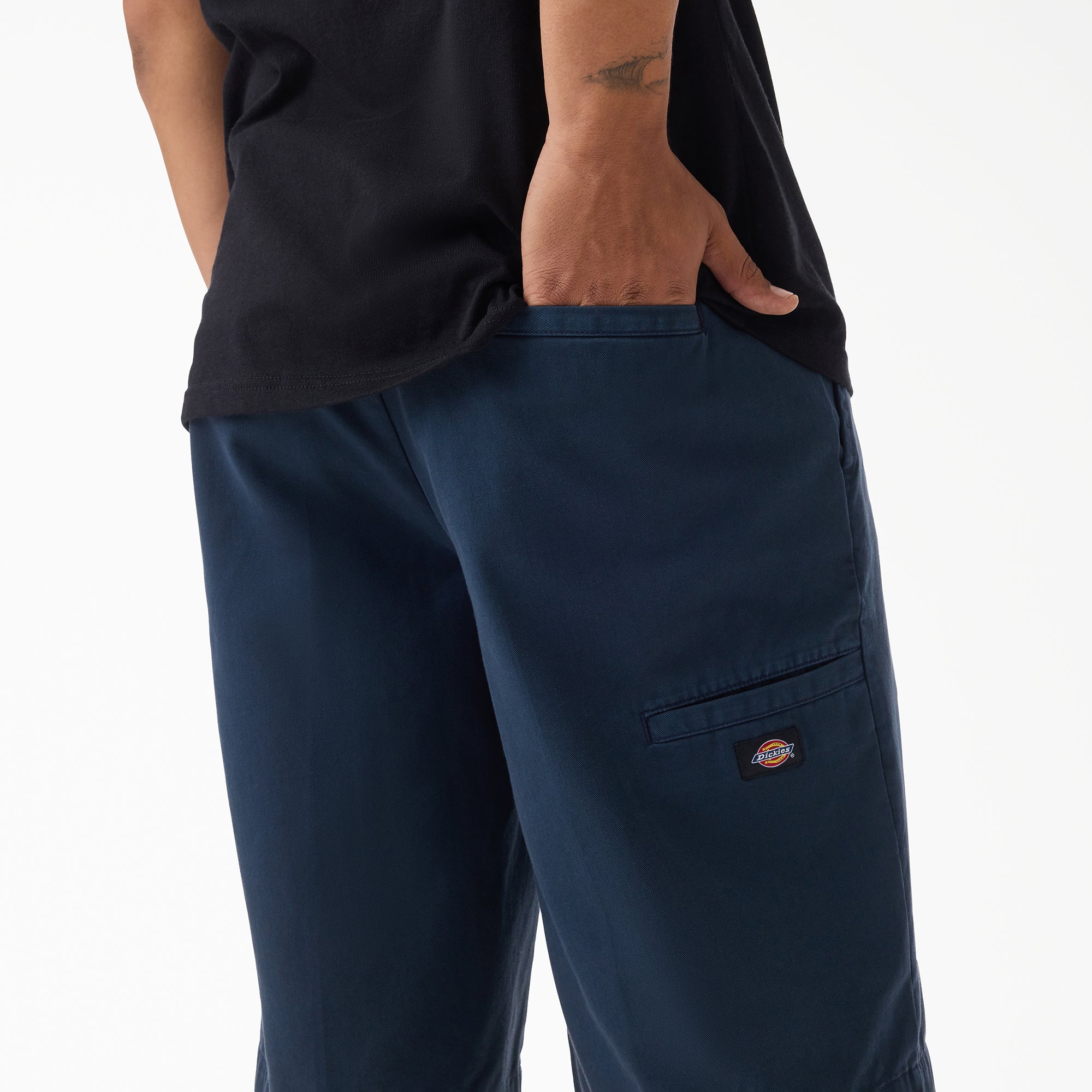 "Worn In Loose Work Shorts, 13"""