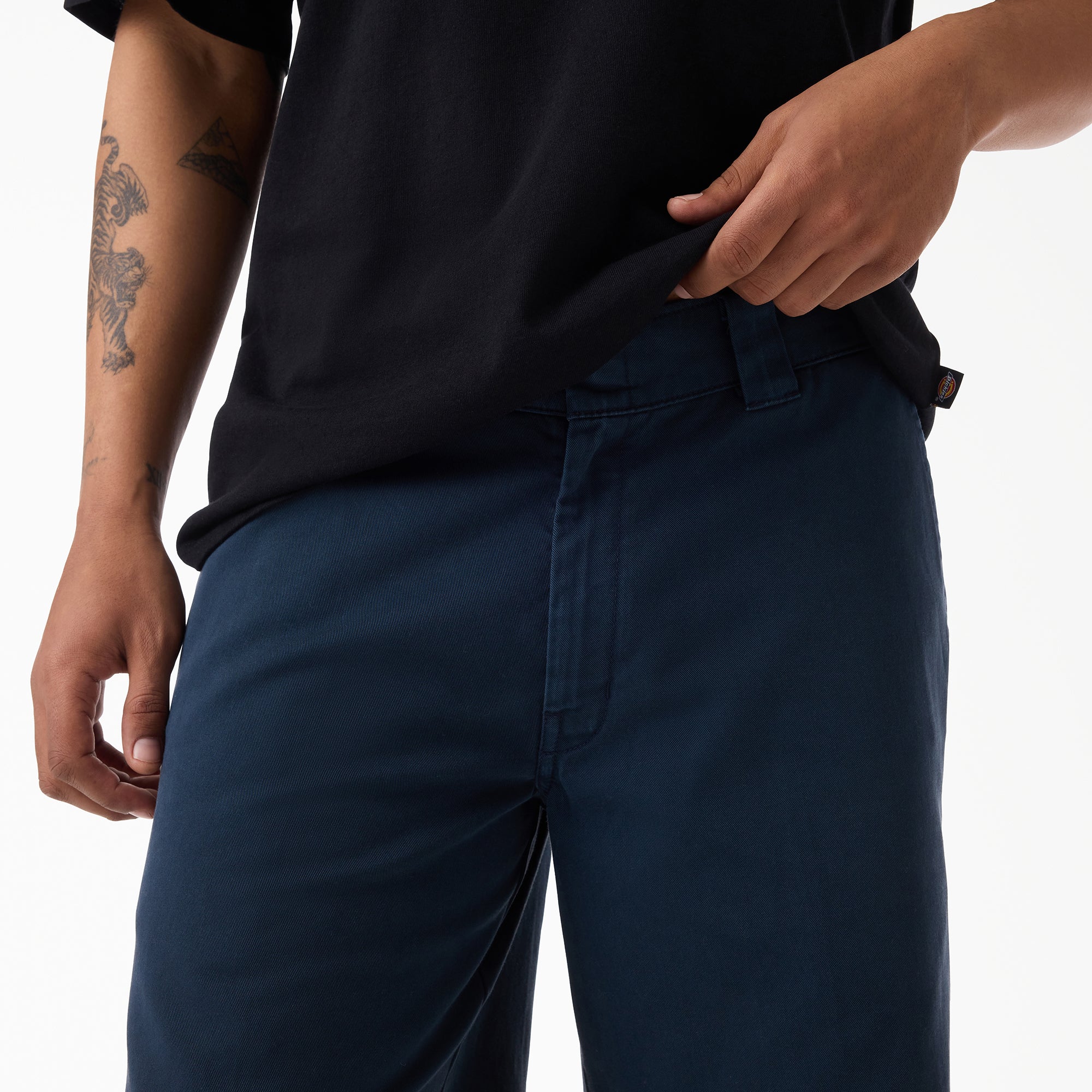 "Worn In Loose Work Shorts, 13"""