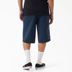 "Worn In Loose Work Shorts, 13"""