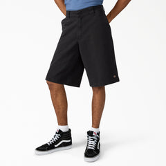 "Worn In Loose Work Shorts, 13"""