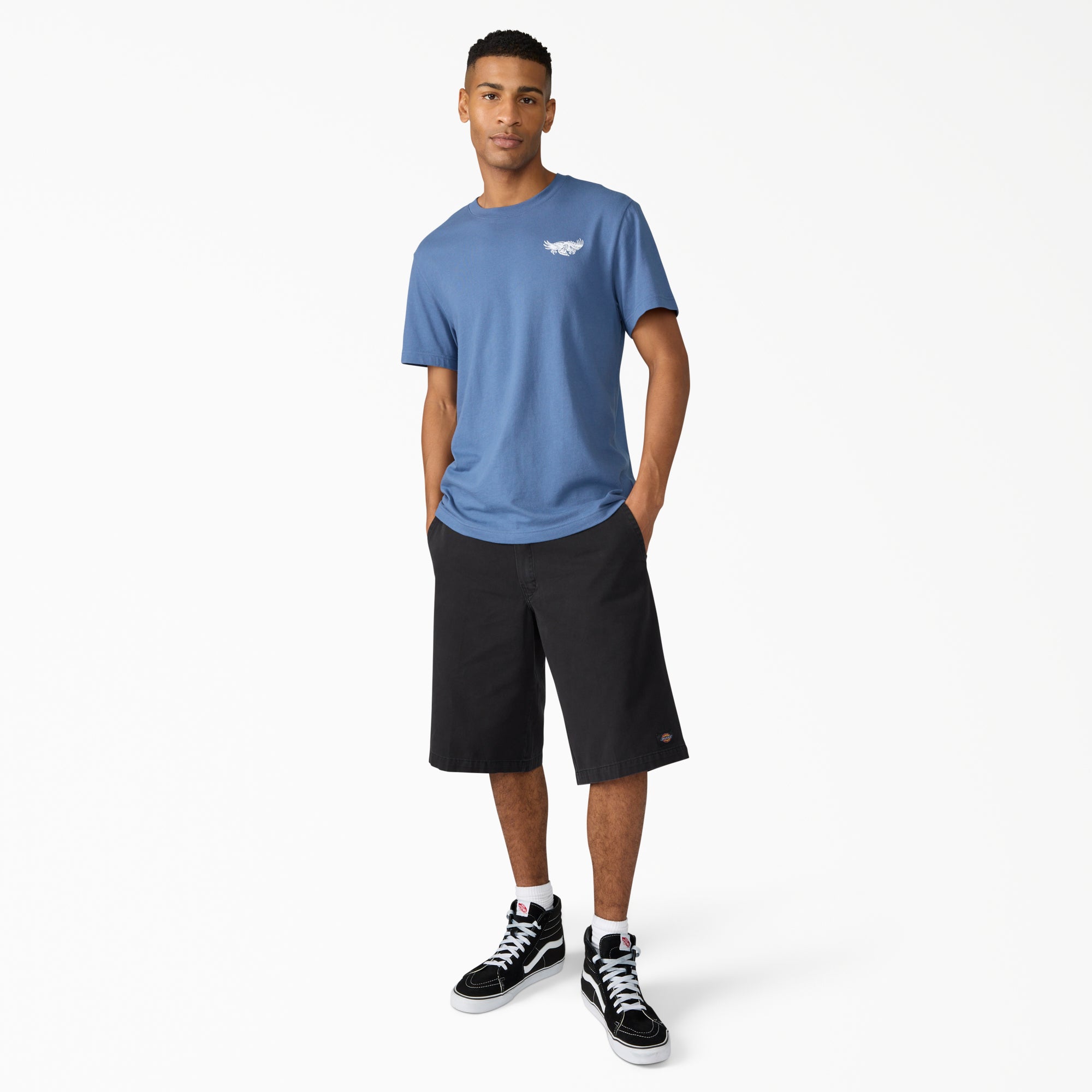"Worn In Loose Work Shorts, 13"""