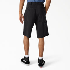 "Worn In Loose Work Shorts, 13"""