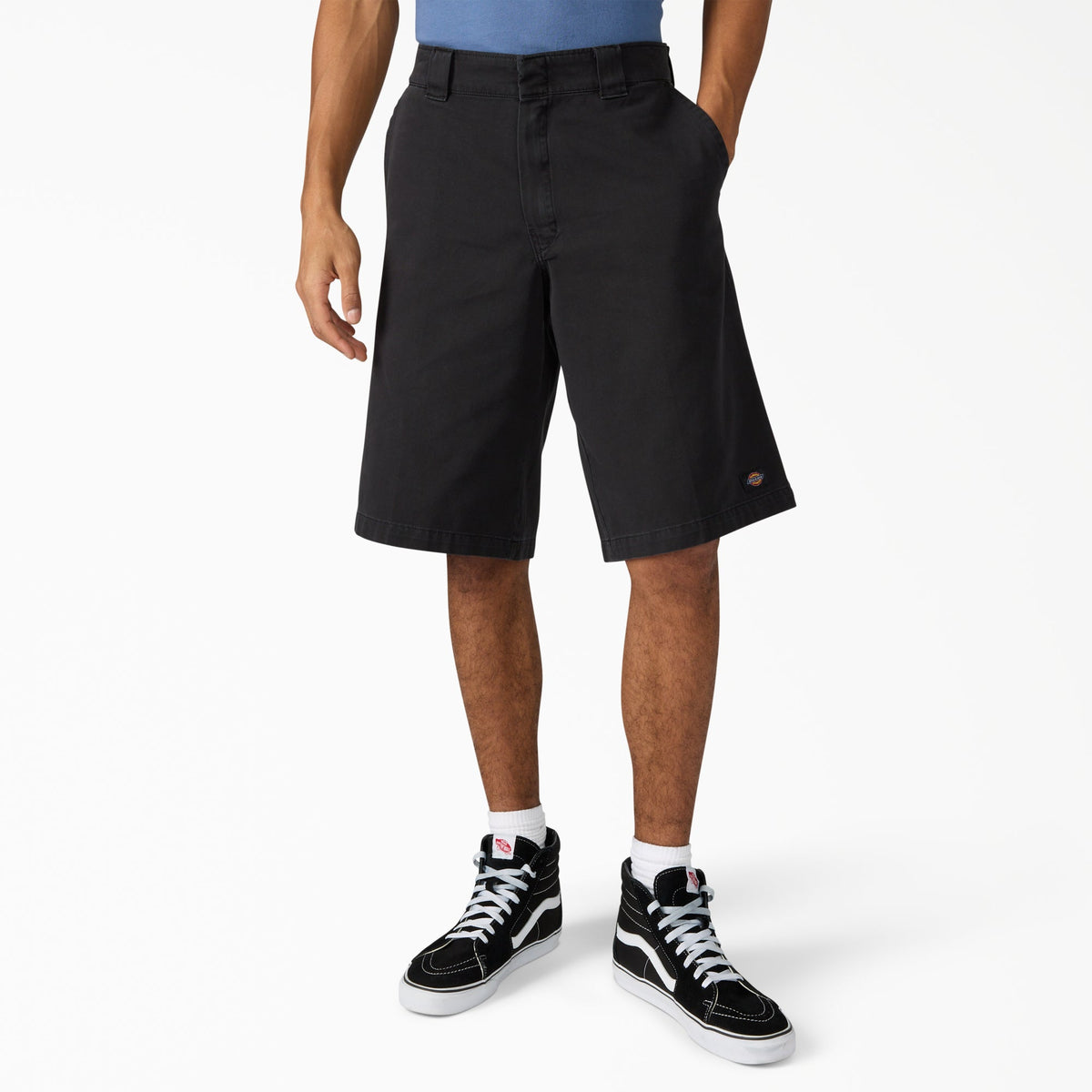 "Worn In Loose Work Shorts, 13"""