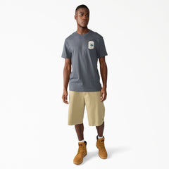 "Worn In Loose Work Shorts, 13"""