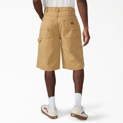 "Worn In Relaxed Carpenter Duck Shorts, 13"""