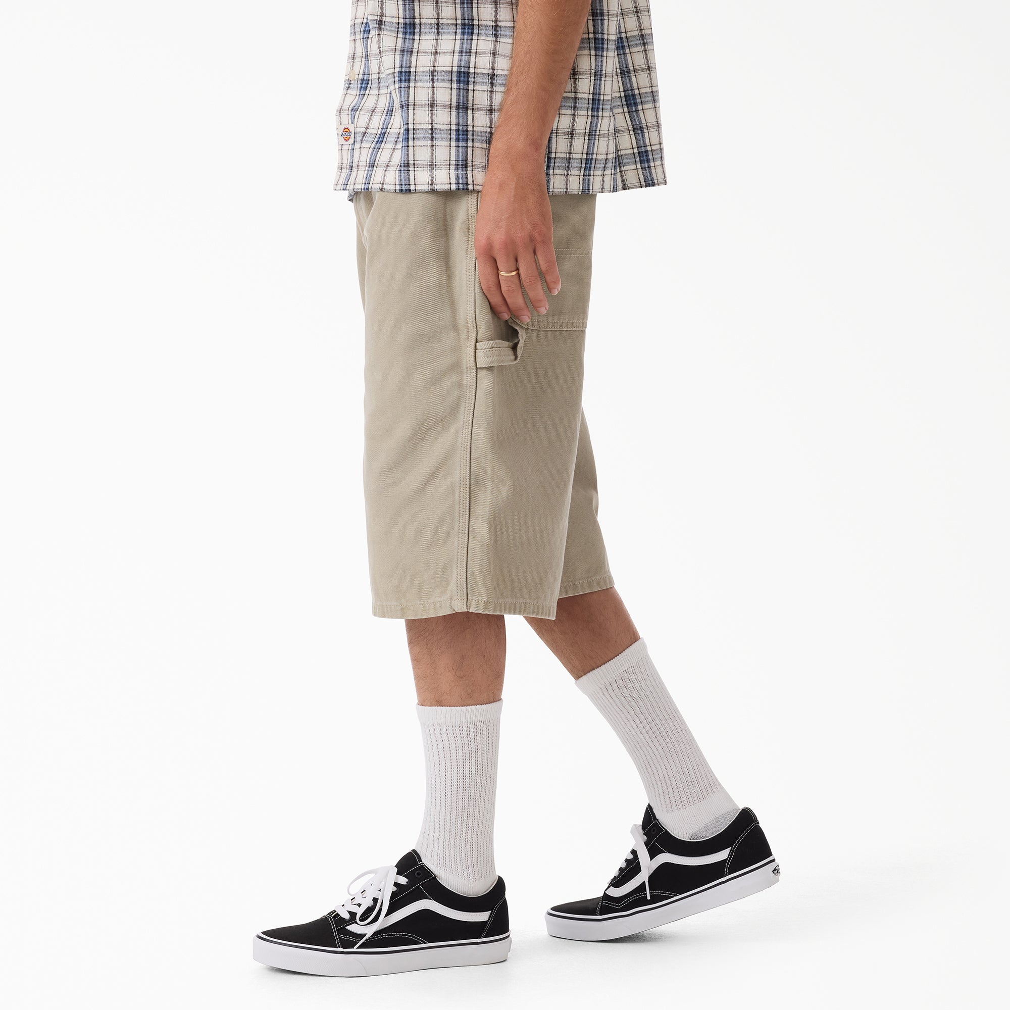 "Worn In Relaxed Carpenter Duck Shorts, 13"""