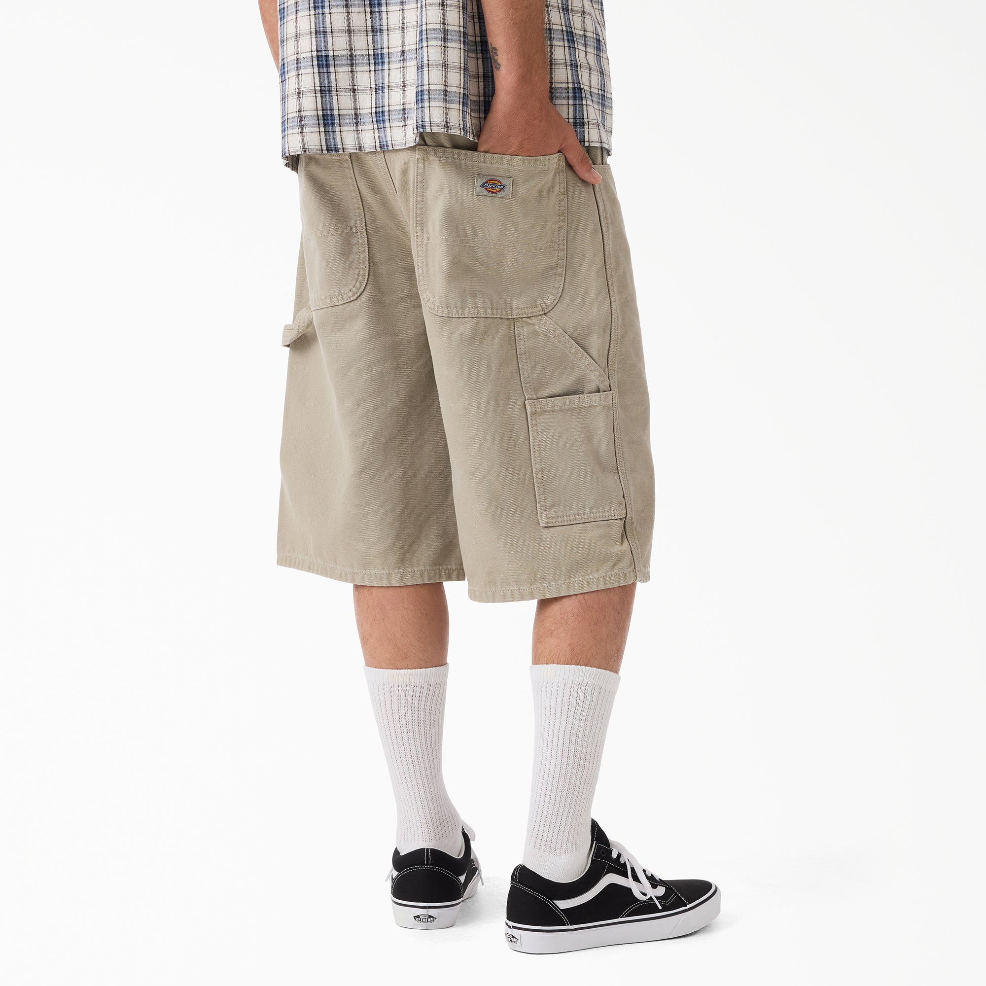 "Worn In Relaxed Carpenter Duck Shorts, 13"""
