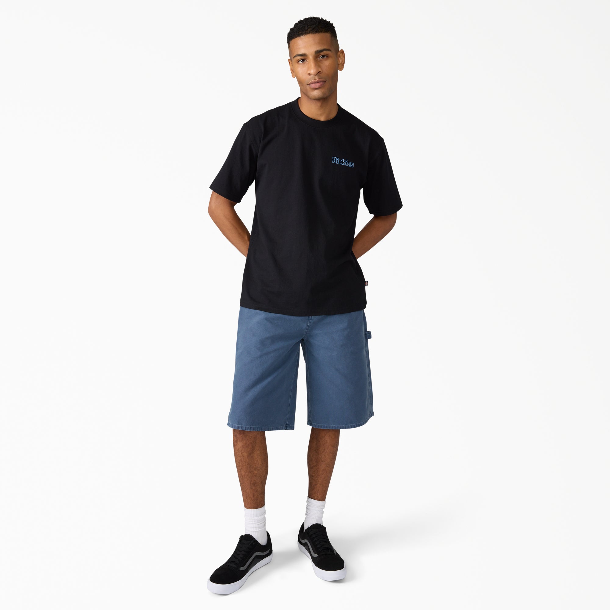 "Worn In Relaxed Carpenter Duck Shorts, 13"""