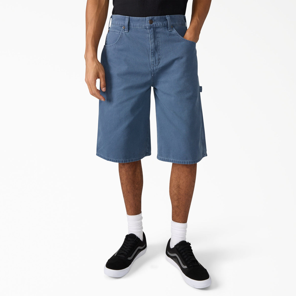 "Worn In Relaxed Carpenter Duck Shorts, 13"""