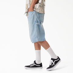 "Worn In Relaxed Carpenter Denim Shorts, 13"""