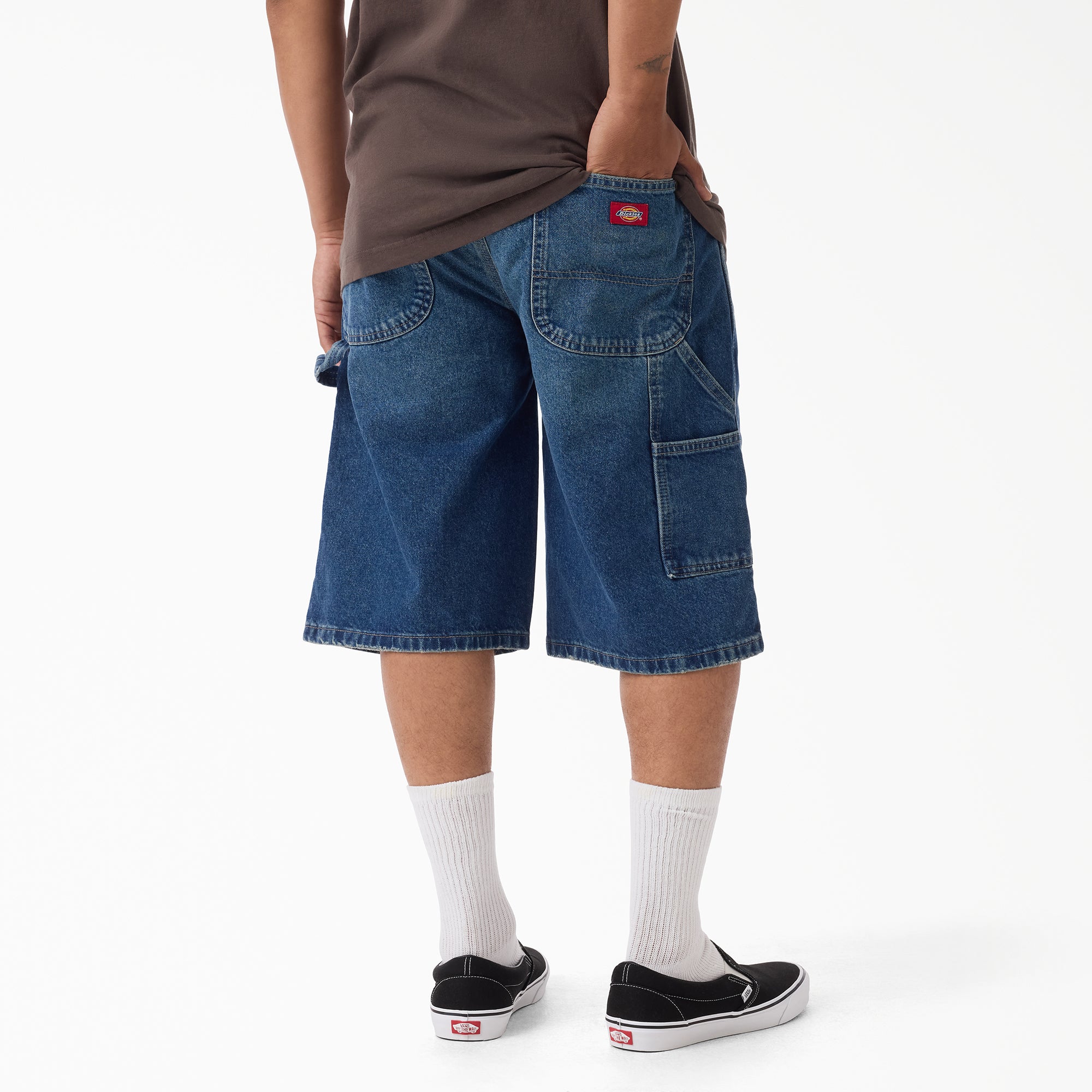 "Worn In Relaxed Carpenter Denim Shorts, 13"""
