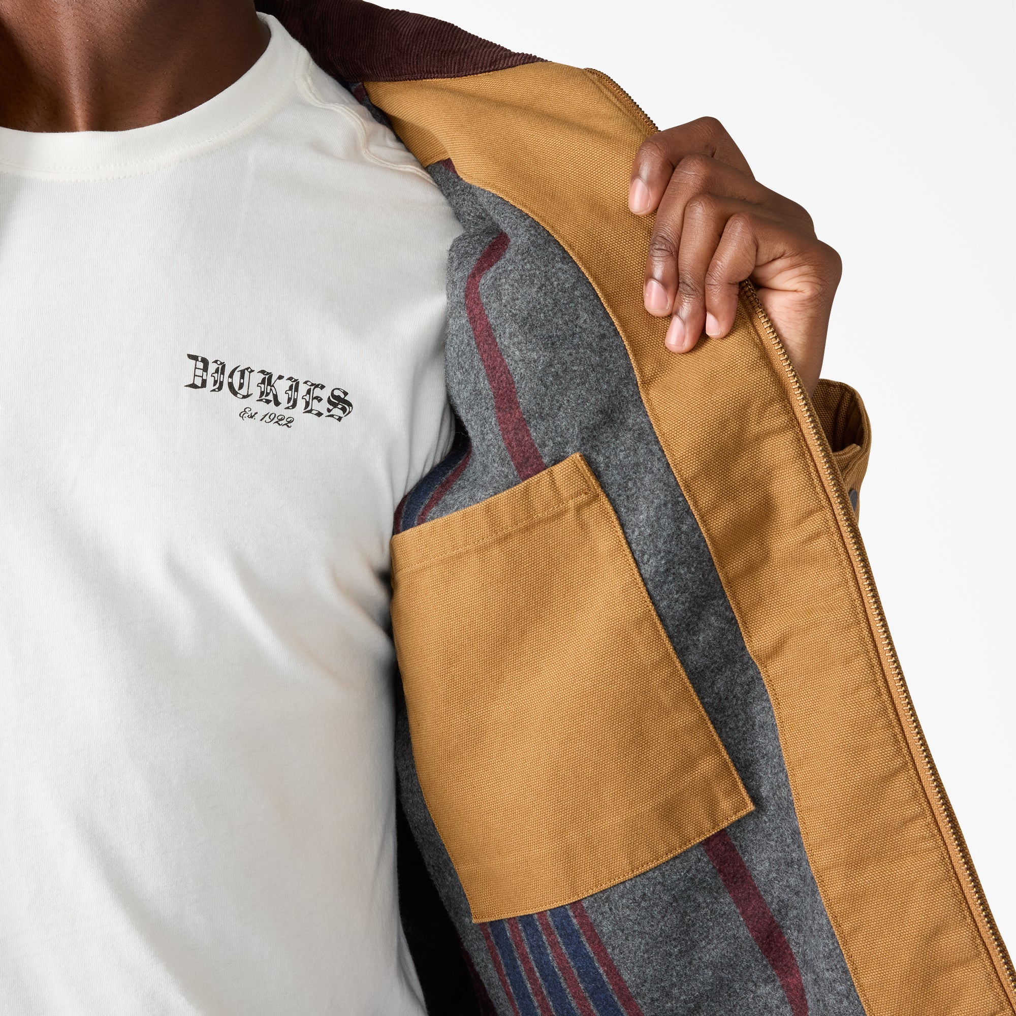 "Blanket Lined Duck Canvas Jacket"