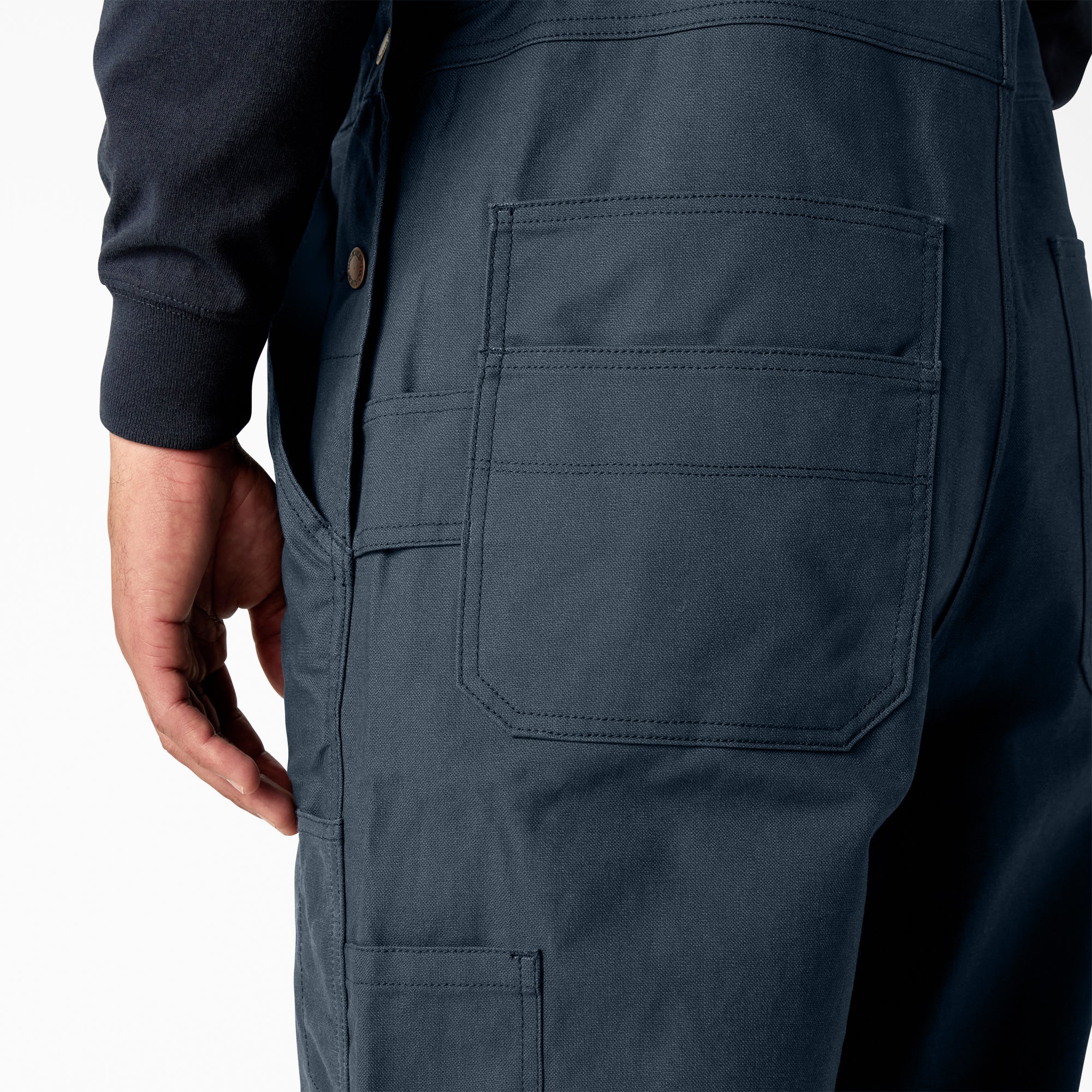 "Waxed Canvas Double Front Bib Overalls"