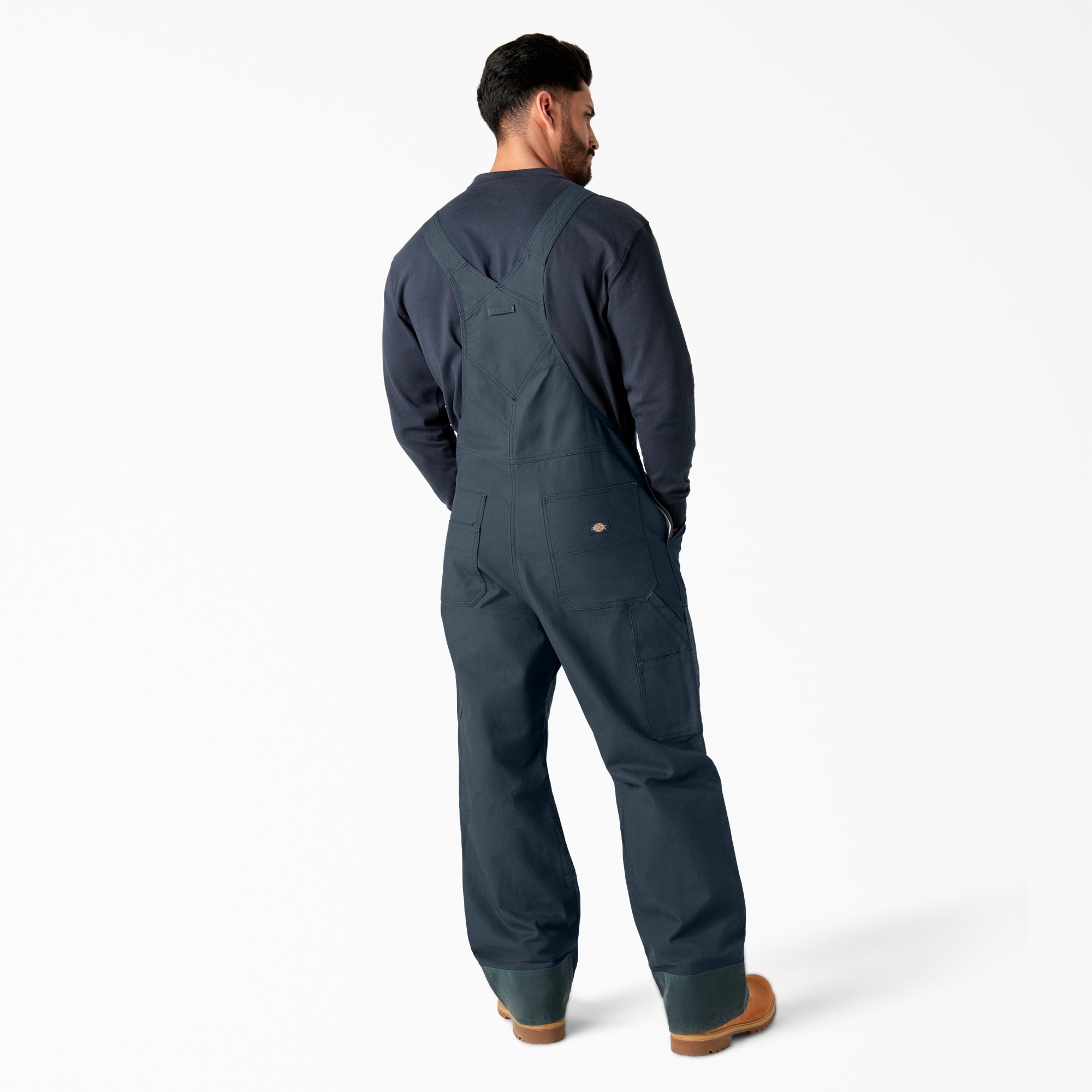 "Waxed Canvas Double Front Bib Overalls"