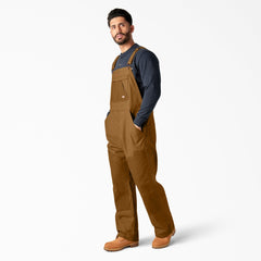 "Waxed Canvas Double Front Bib Overalls"
