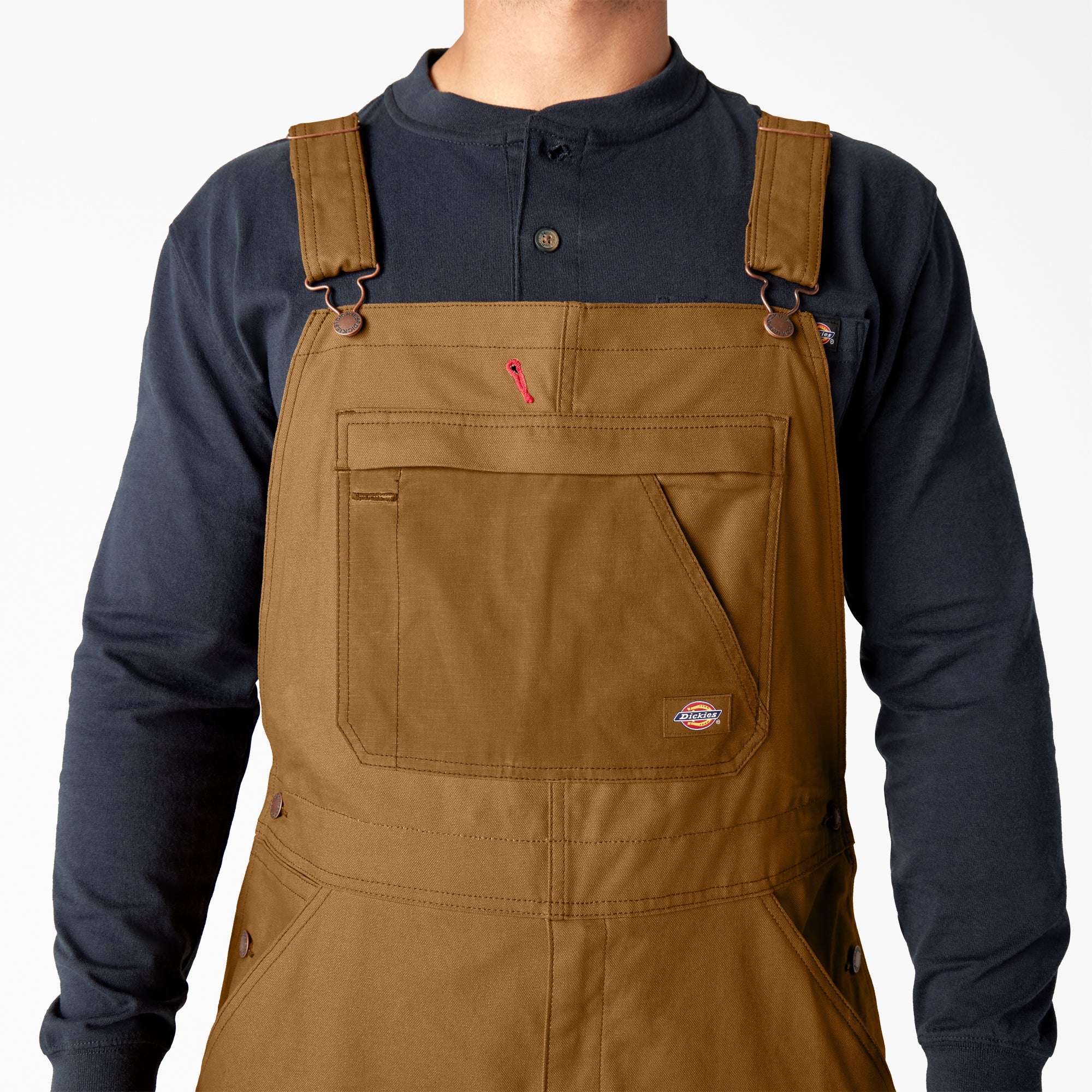 "Waxed Canvas Double Front Bib Overalls"