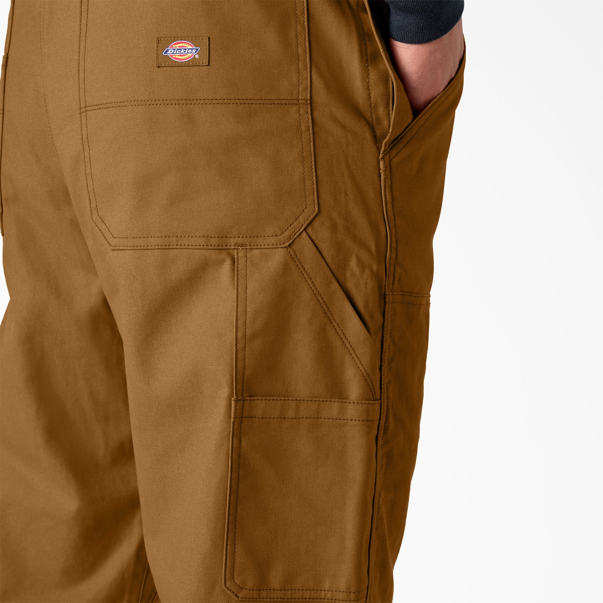 "Waxed Canvas Double Front Bib Overalls"