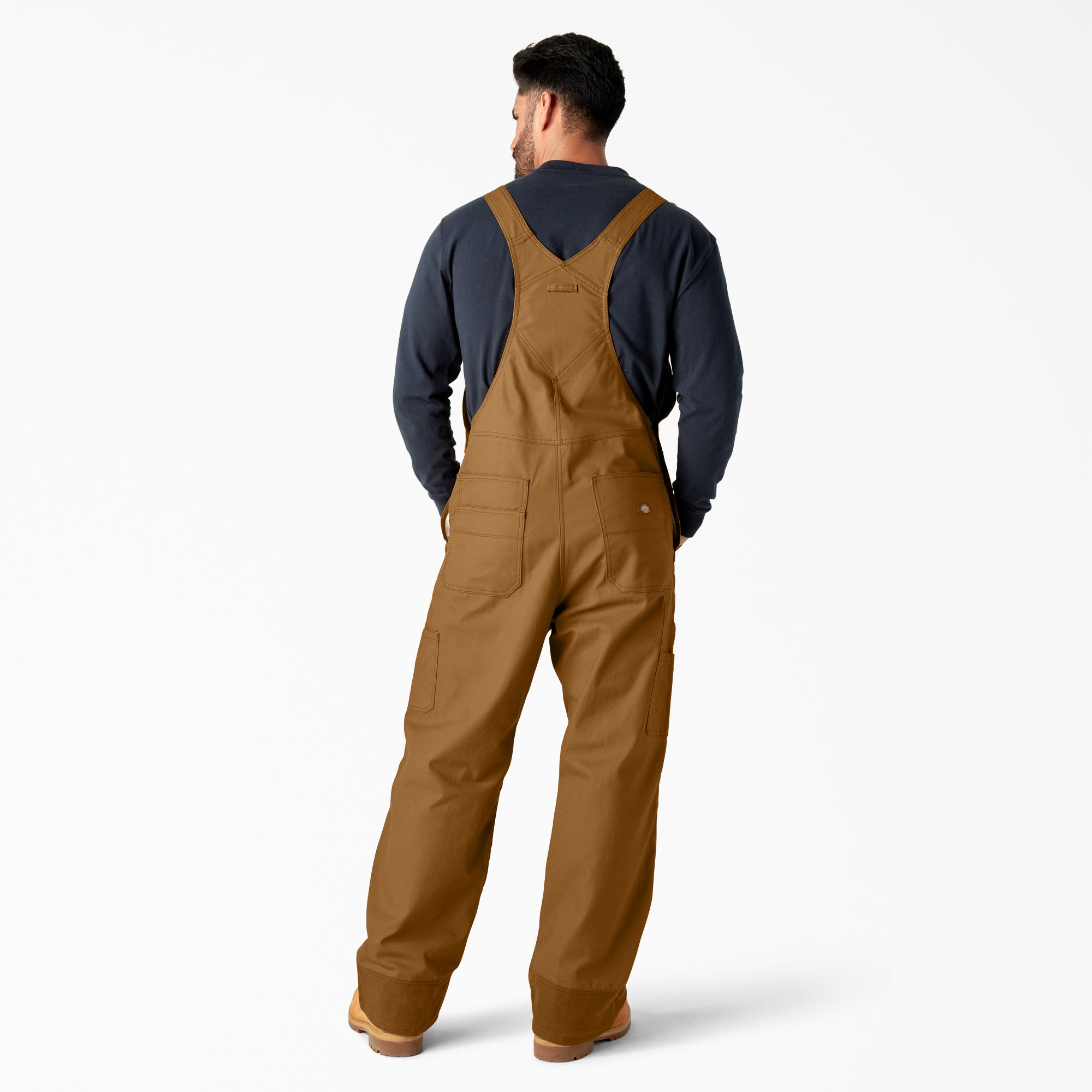 "Waxed Canvas Double Front Bib Overalls"