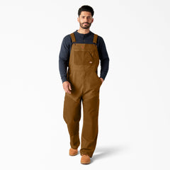 "Waxed Canvas Double Front Bib Overalls"