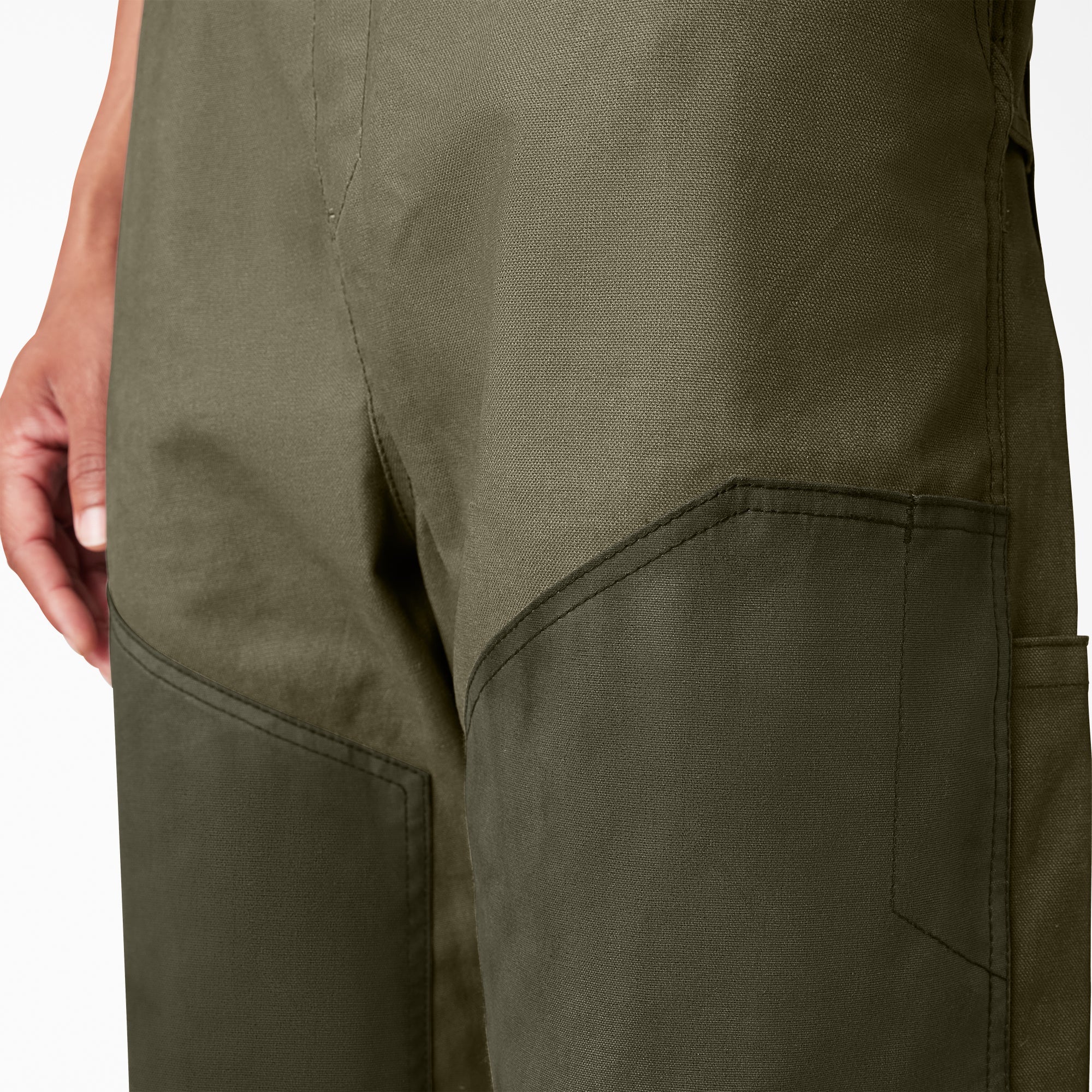 "Waxed Canvas Double Front Bib Overalls"
