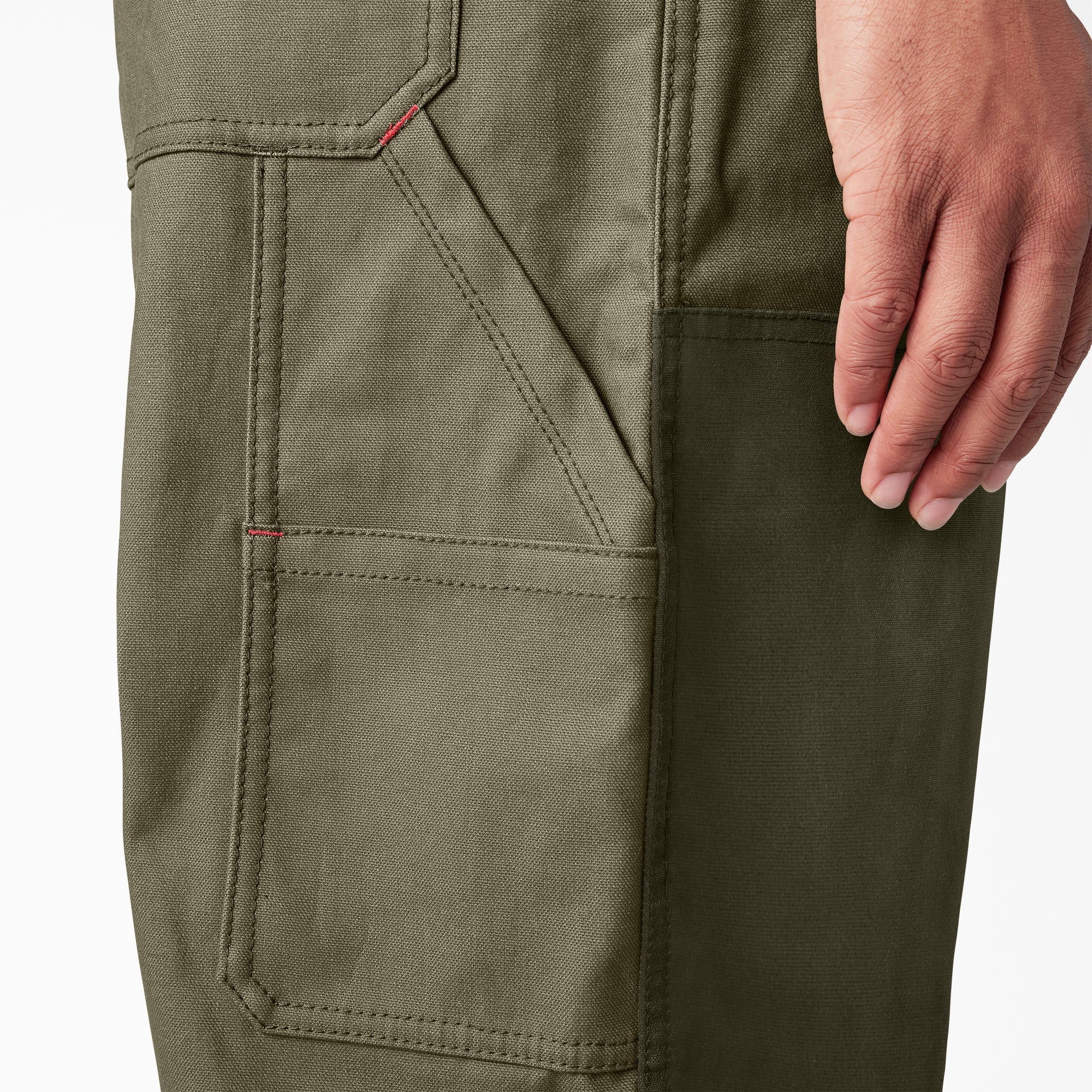 "Waxed Canvas Double Front Bib Overalls"