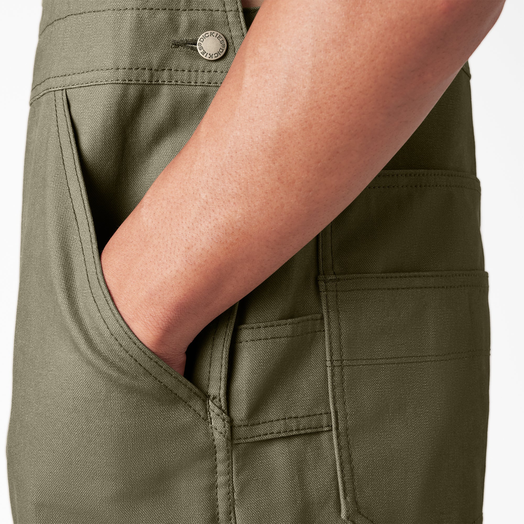 "Waxed Canvas Double Front Bib Overalls"