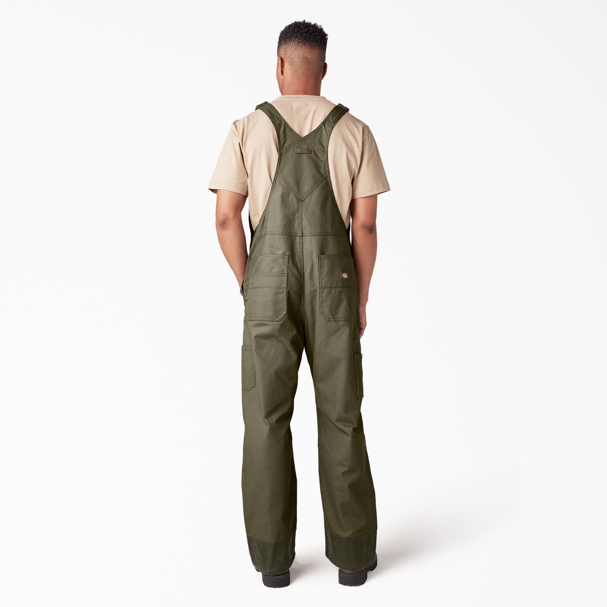 "Waxed Canvas Double Front Bib Overalls"