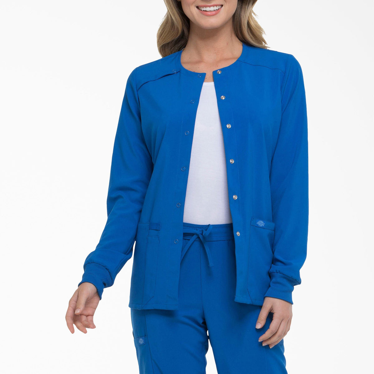 "Women's EDS Essentials Snap Front Scrub Jacket"