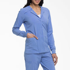 "Women's EDS Essentials Snap Front Scrub Jacket"