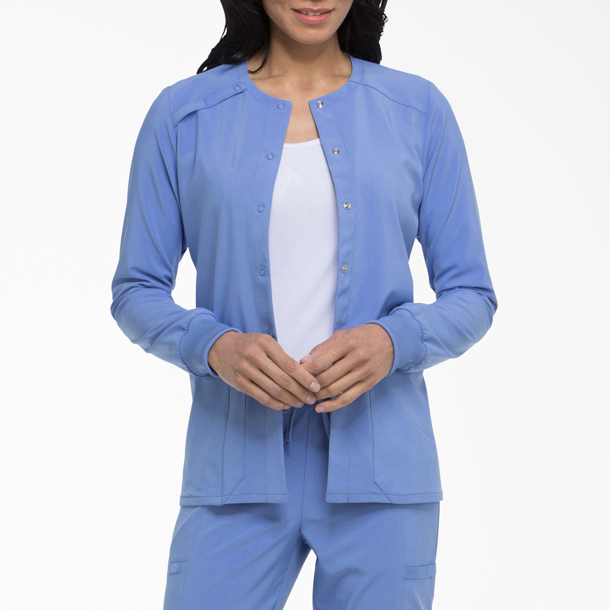 "Women's EDS Essentials Snap Front Scrub Jacket"