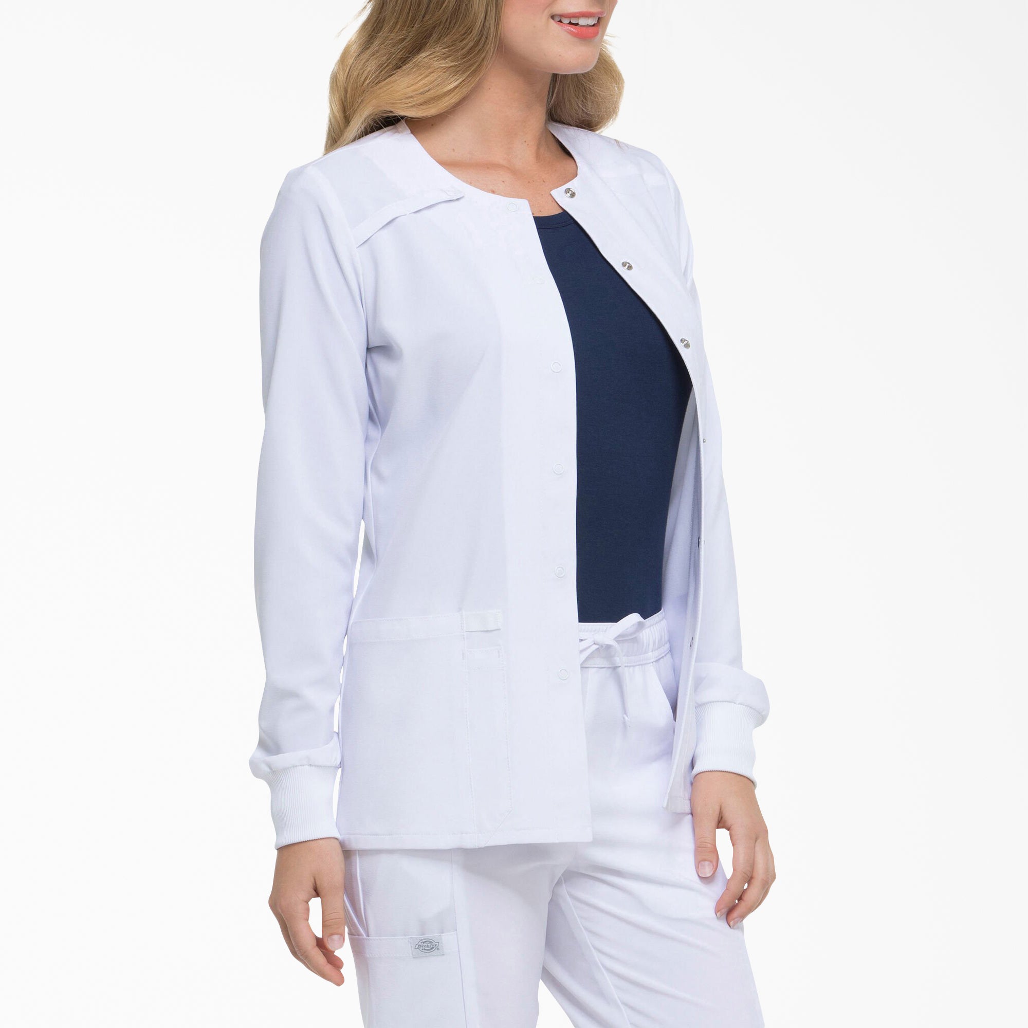 "Women's EDS Essentials Snap Front Scrub Jacket"