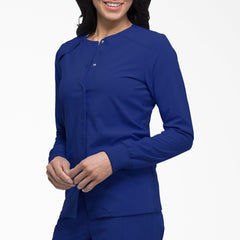 "Women's EDS Essentials Snap Front Scrub Jacket"