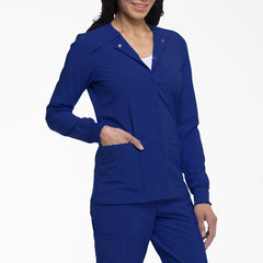 "Women's EDS Essentials Snap Front Scrub Jacket"