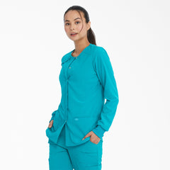 "Women's EDS Essentials Snap Front Scrub Jacket"