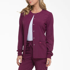 "Women's EDS Essentials Snap Front Scrub Jacket"