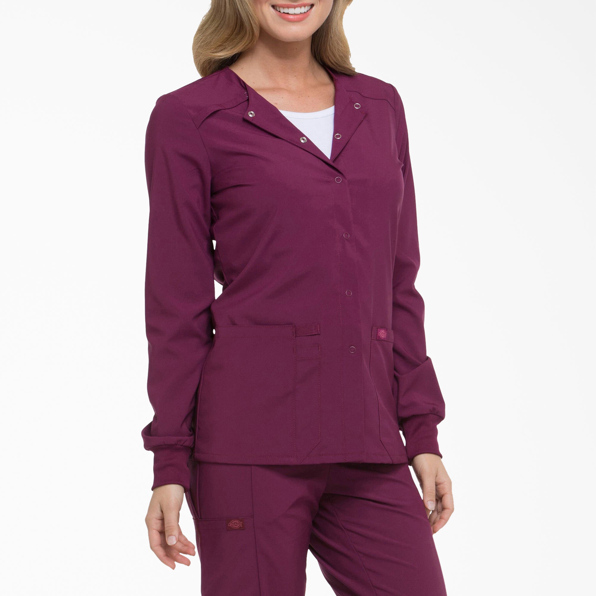 "Women's EDS Essentials Snap Front Scrub Jacket"