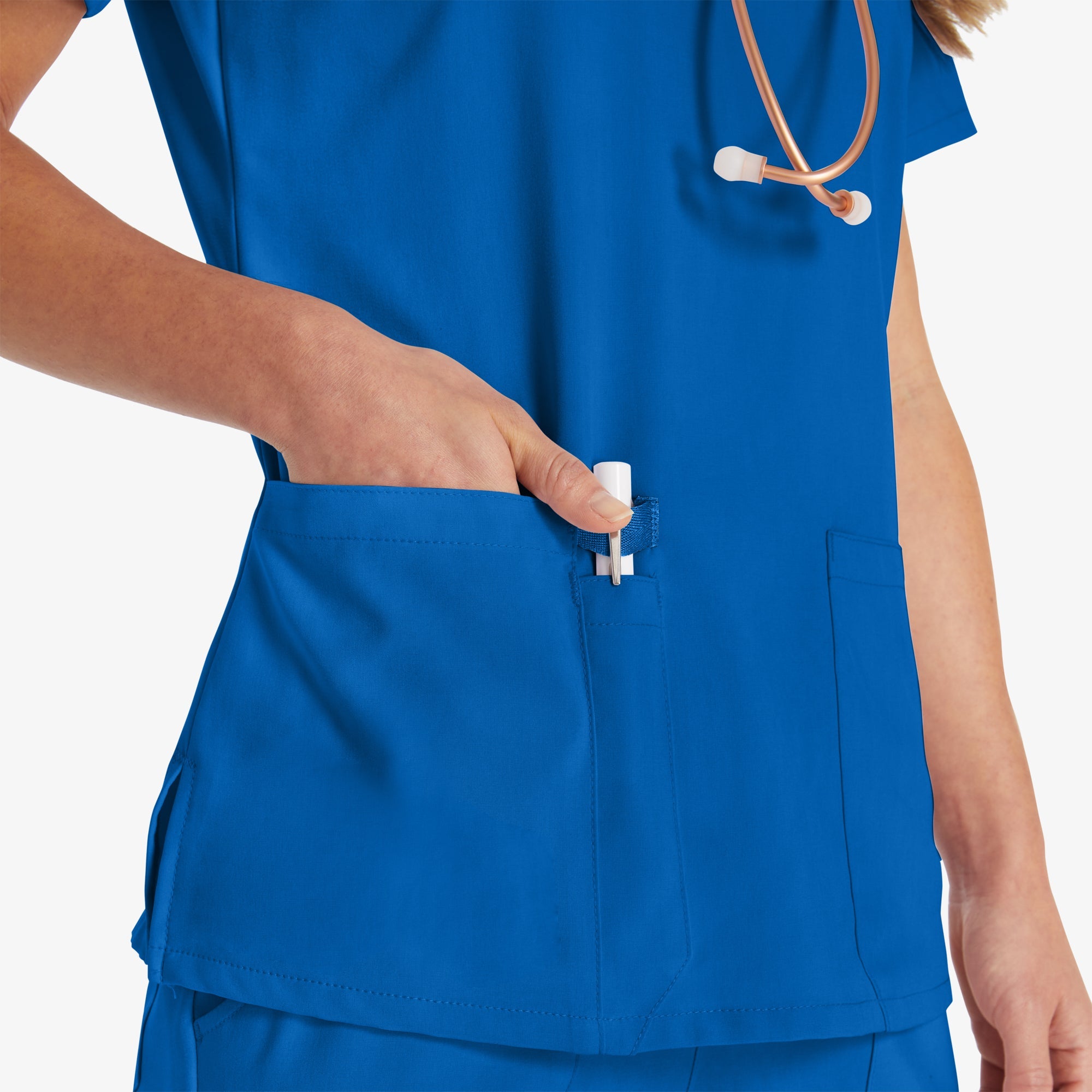 "Women's EDS Essentials V-Neck Scrub Top"