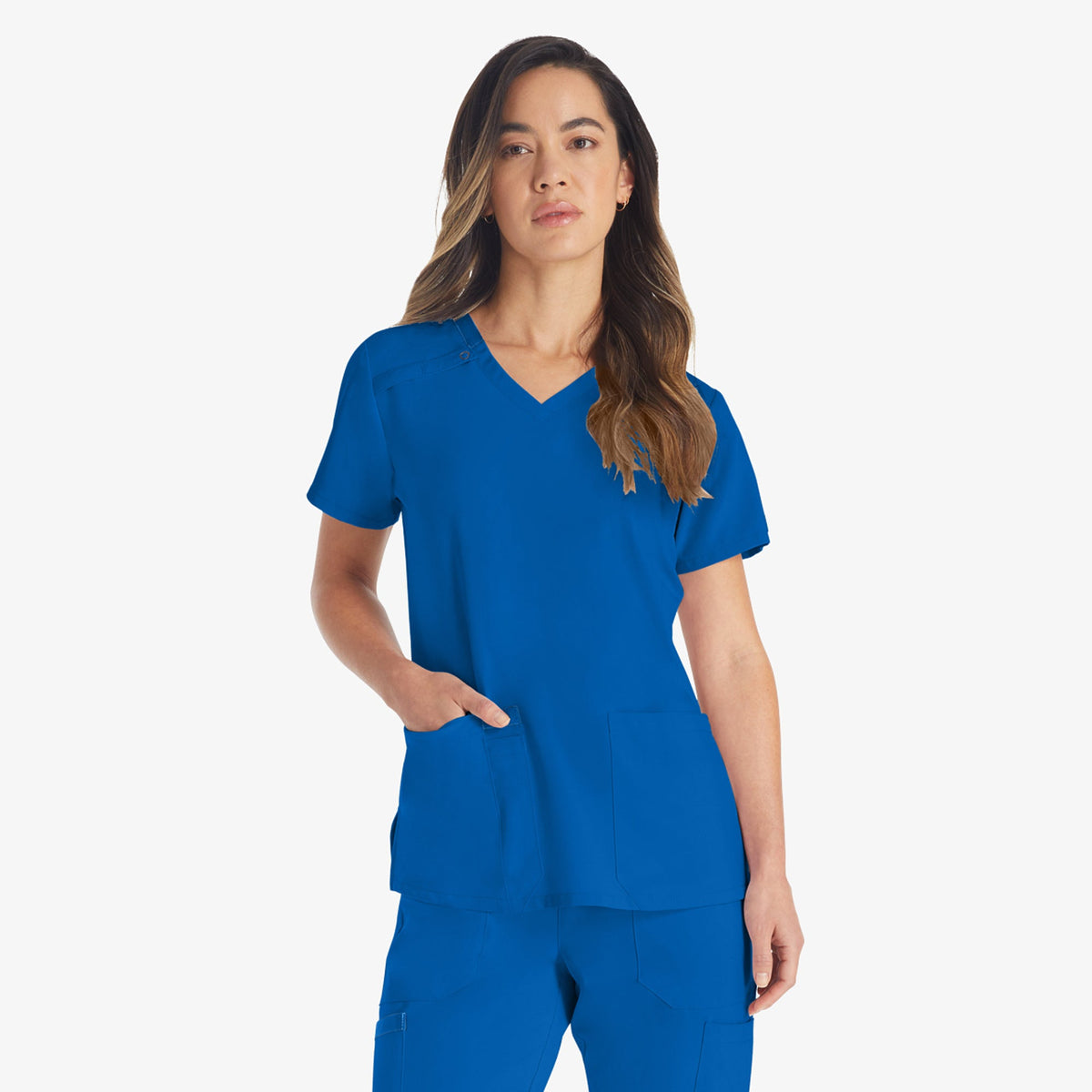 "Women's EDS Essentials V-Neck Scrub Top"