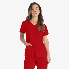 "Women's EDS Essentials V-Neck Scrub Top"