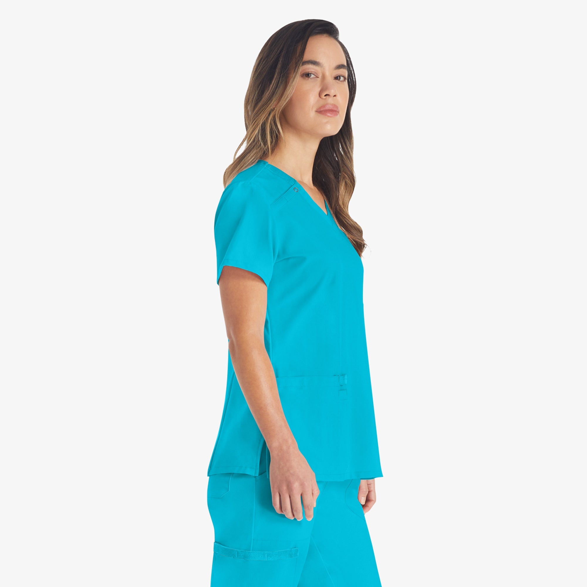 "Women's EDS Essentials V-Neck Scrub Top"