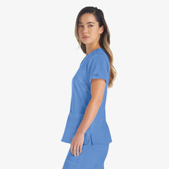 "Women's EDS Essentials V-Neck Scrub Top"