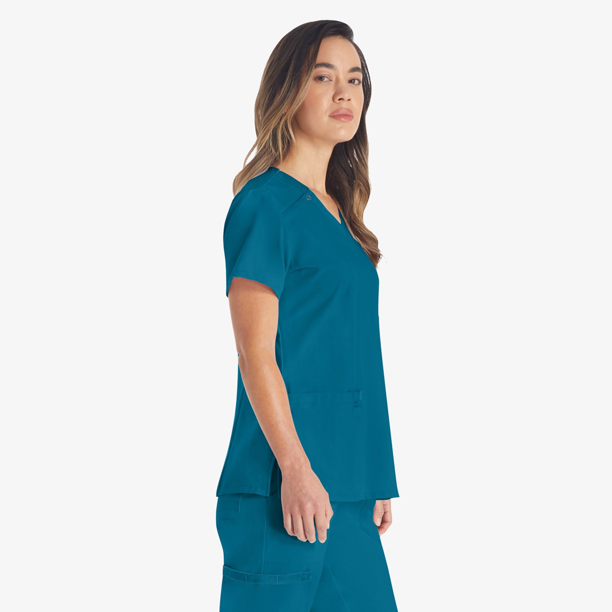 "Women's EDS Essentials V-Neck Scrub Top"