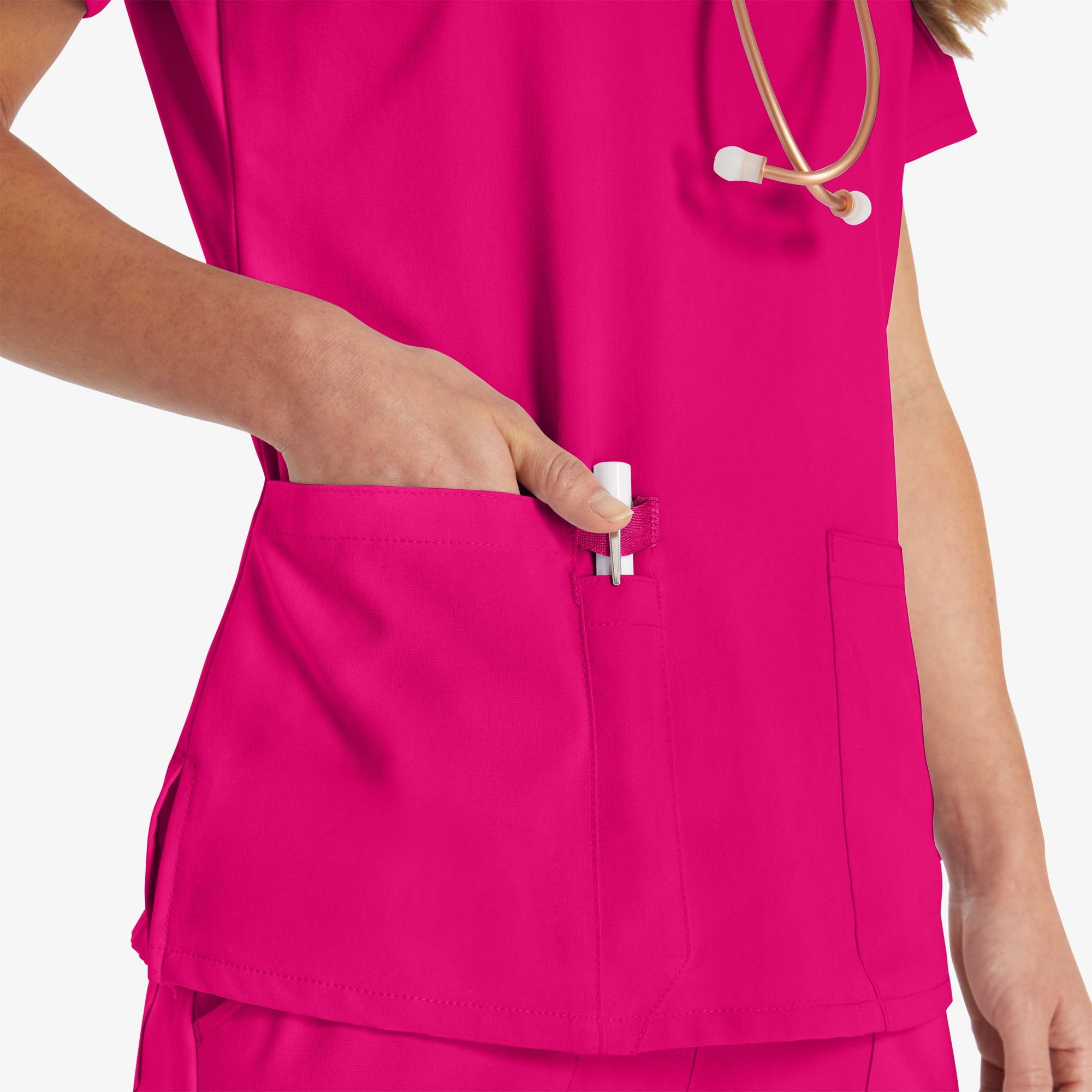 "Women's EDS Essentials V-Neck Scrub Top"