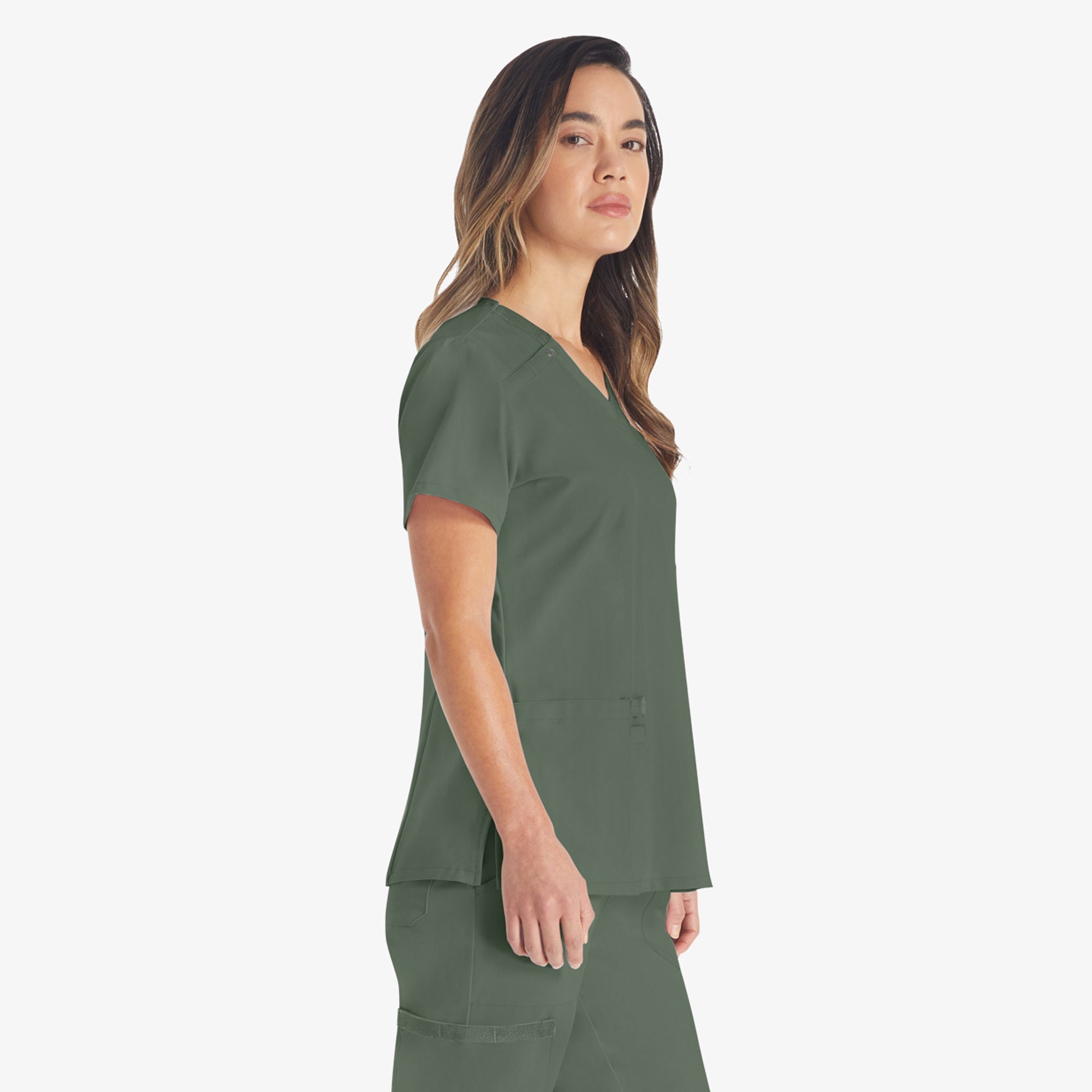 "Women's EDS Essentials V-Neck Scrub Top"