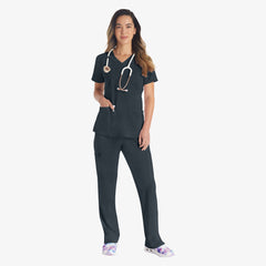 "Women's EDS Essentials V-Neck Scrub Top"