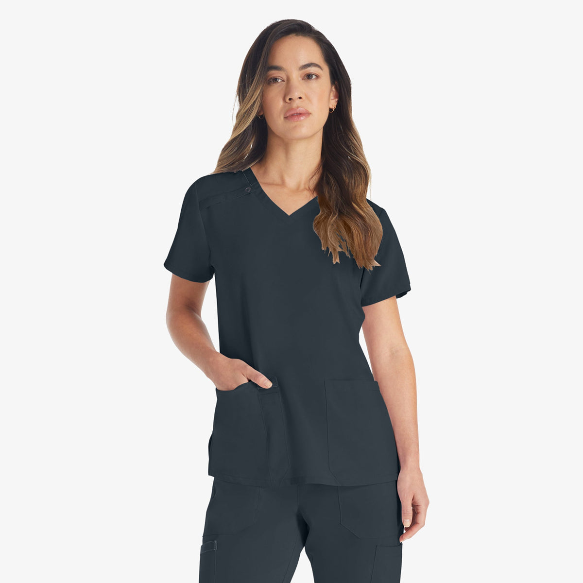 "Women's EDS Essentials V-Neck Scrub Top"