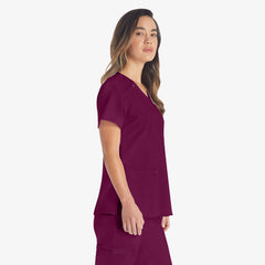 "Women's EDS Essentials V-Neck Scrub Top"