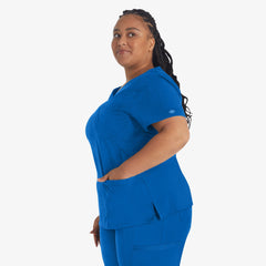 "Women's EDS Essentials Mock Wrap Scrub Top"