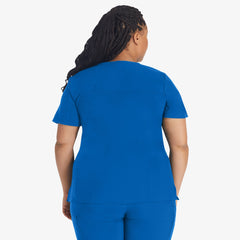 "Women's EDS Essentials Mock Wrap Scrub Top"